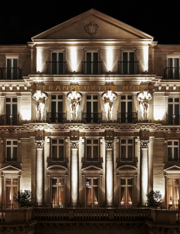 The historic front of a Steigenberger Icon hotel.