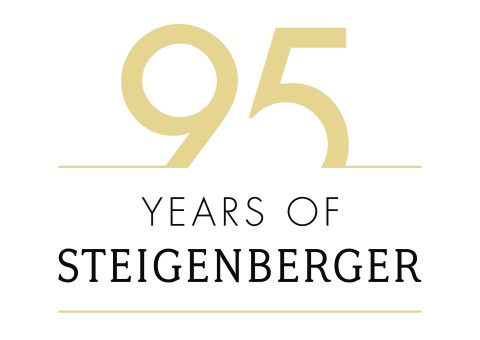 Anniversary logo 95 years of Steigenberger